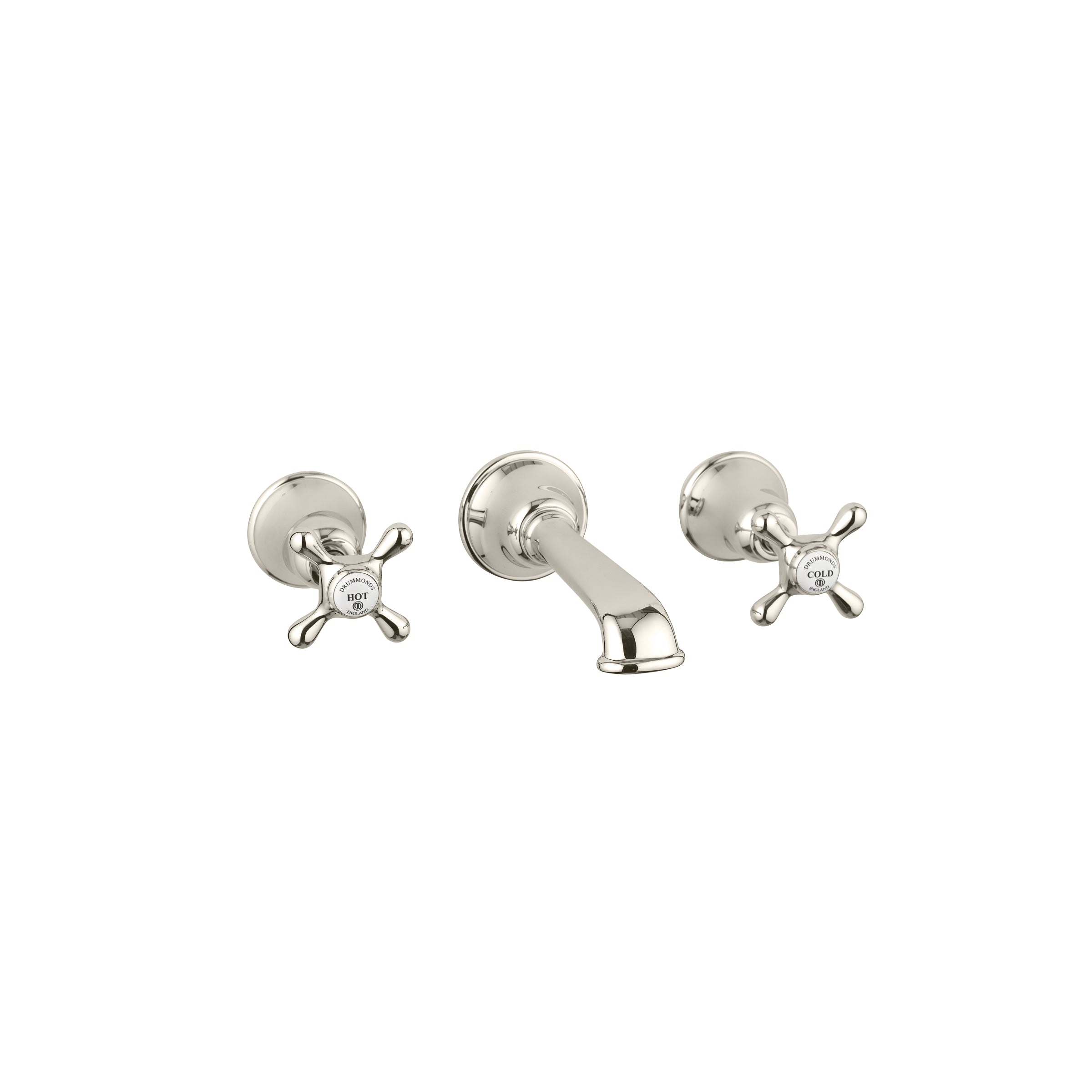 The Mull Classic 3 Hole Wall Mounted Basin Mixer