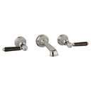 The Coll Lever 3 Hole Wall Basin Mixer Short Spout