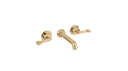 The Leawood Lever 3 Hole Wall Mounted Basin Mixer