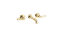 The Bestwood Lever 3 Hole Wall Mounted Basin Mixer