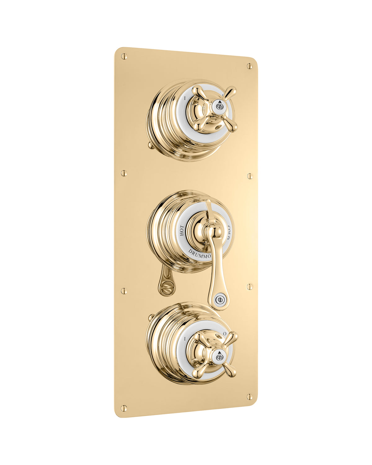 The Dalby Shower Plate Thermo & 2 x On/Off