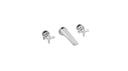 The Hudson X-Head 3-Hole Wall Mounted Basin Mixer