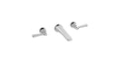 The Hudson Lever 3-Hole Wall Mounted Basin Mixer