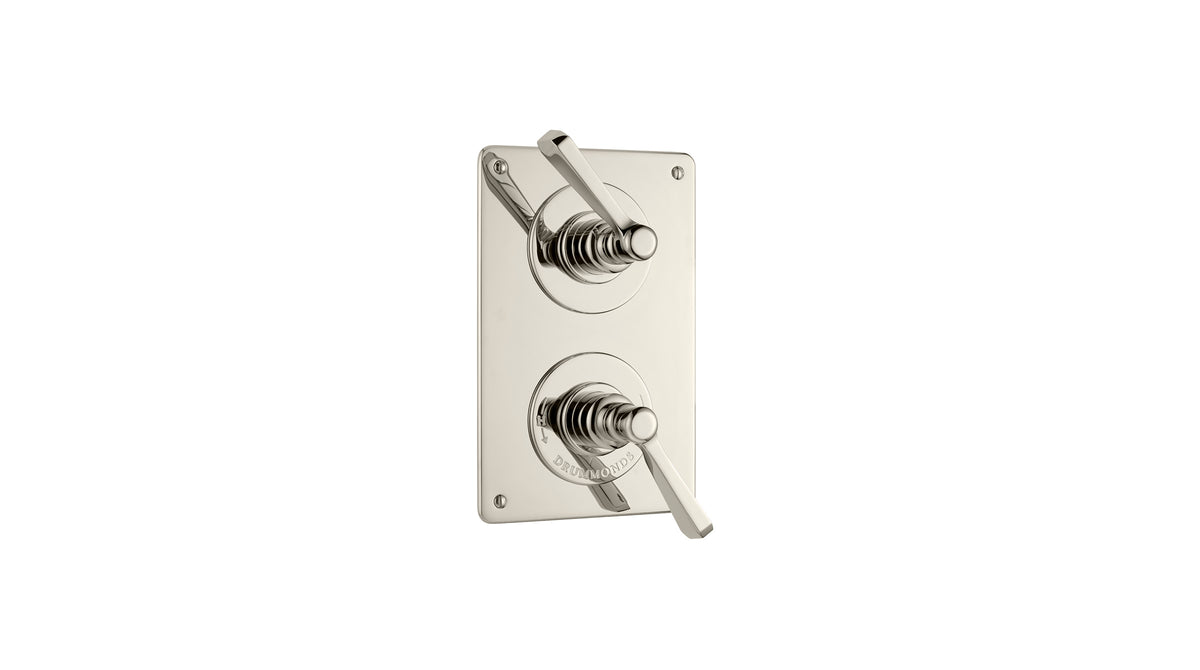 The Hudson Lever Shower Plate Thermo & 2 Way