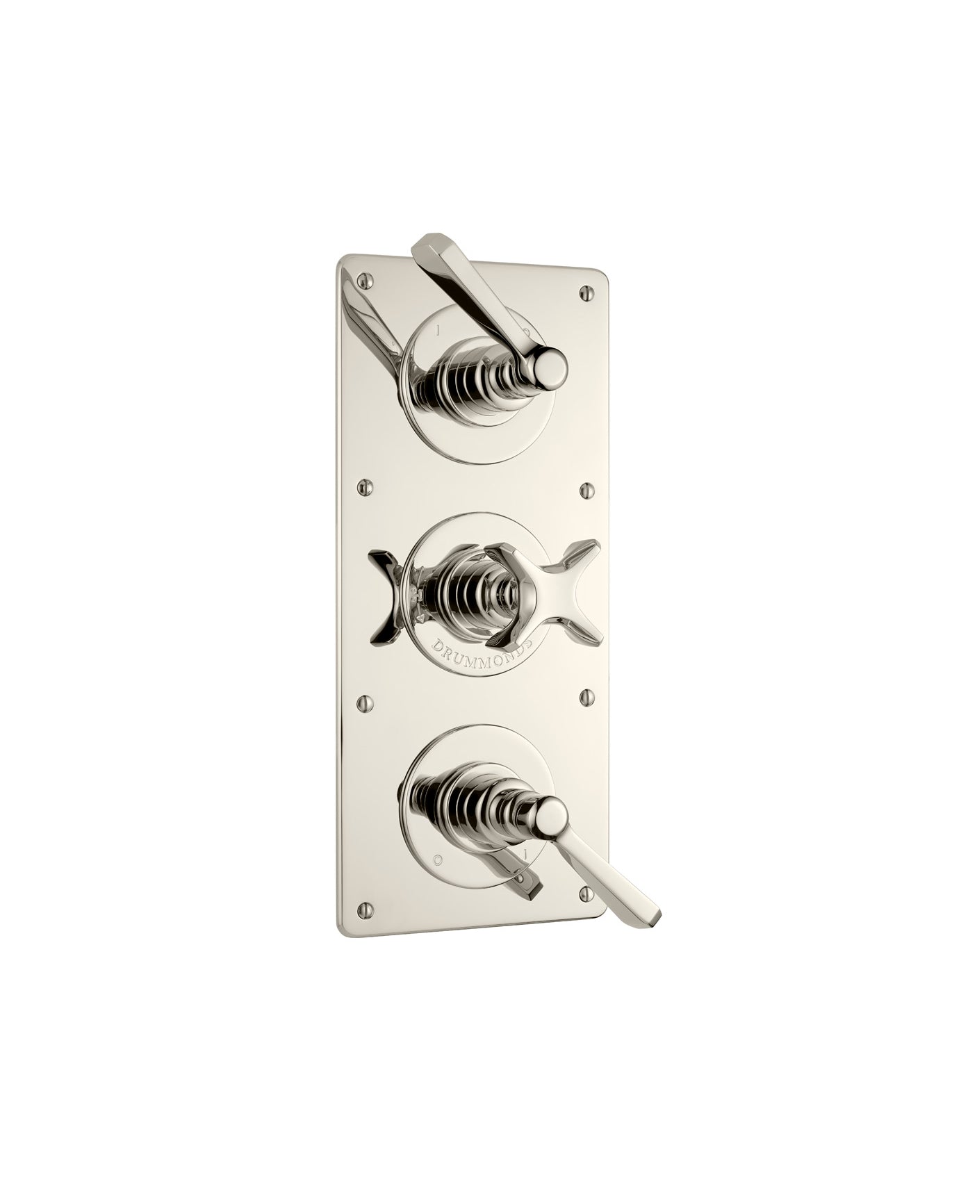 The Hudson Shower Plate Thermo & 2 x On/Off