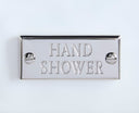 Shower Name Plates Set (Shower, Hand Shower, Bath)