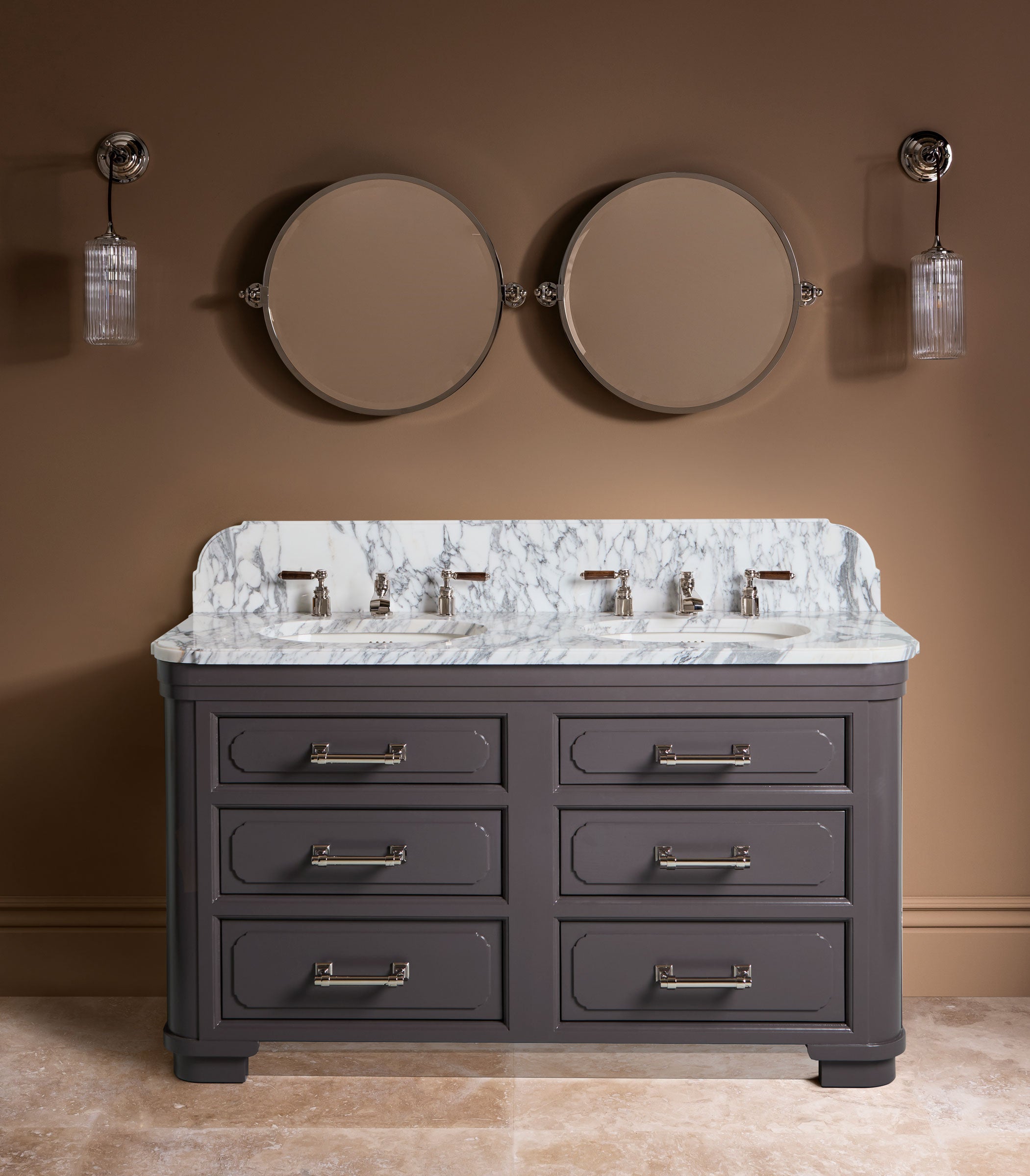 The Grand Union Double Vanity Cabinet Designed By Nicola Harding