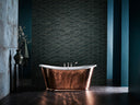 The Hammered Copper Usk Bateau Cast Iron Bath Tub