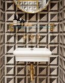 The Mull Classic 3 Hole Wall Mounted Basin Mixer
