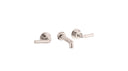 The Bestwood Lever 3 Hole Wall Basin Mixer Short Spout