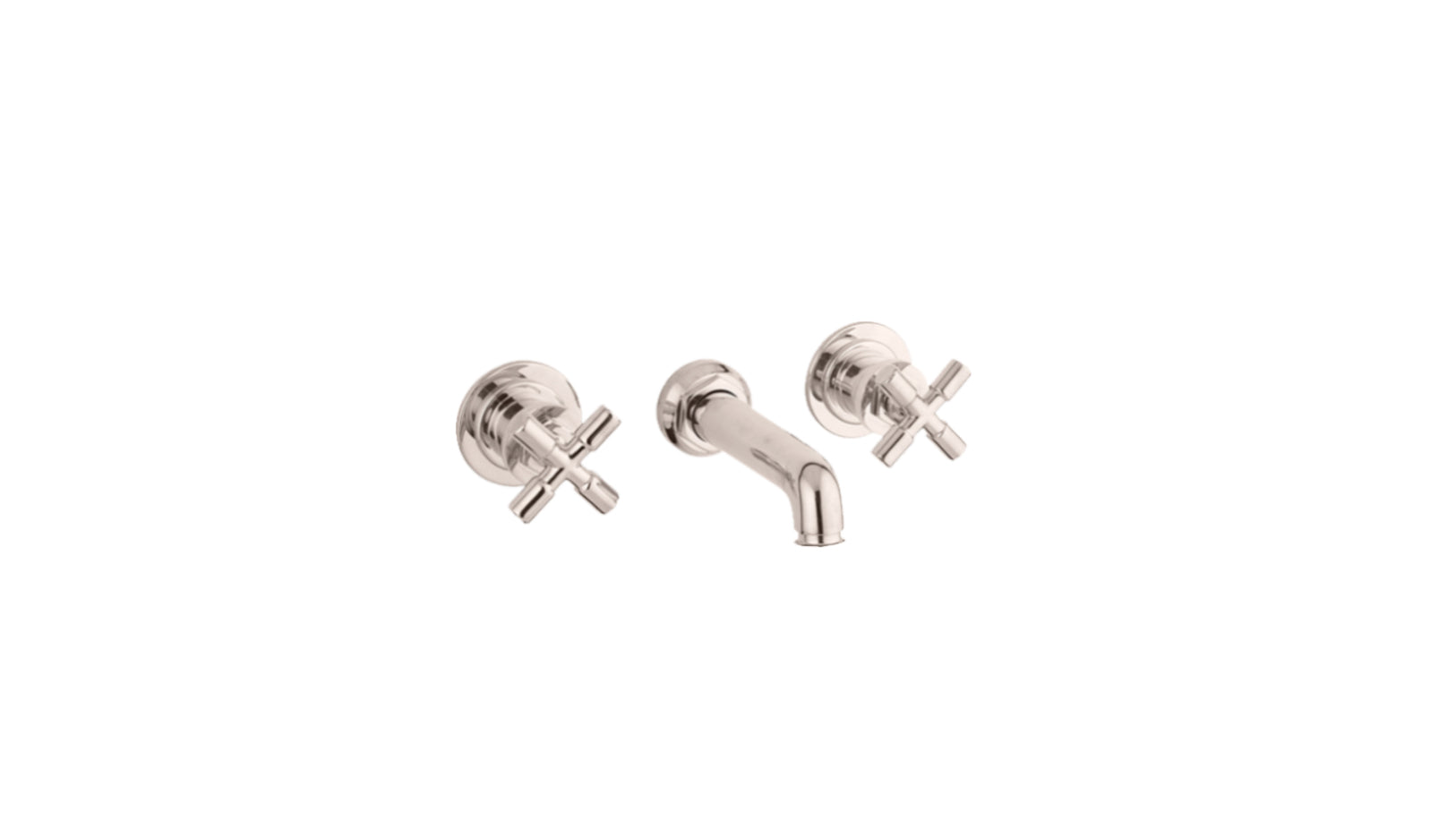 The Bestwood X Head 3 Hole Wall Basin Mixer Short Spout