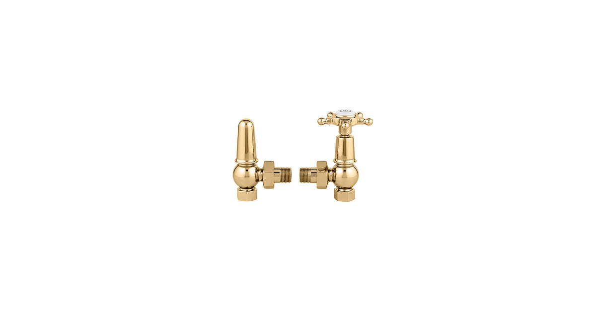 Pair Manual 1/2 Inch Radiator Valves